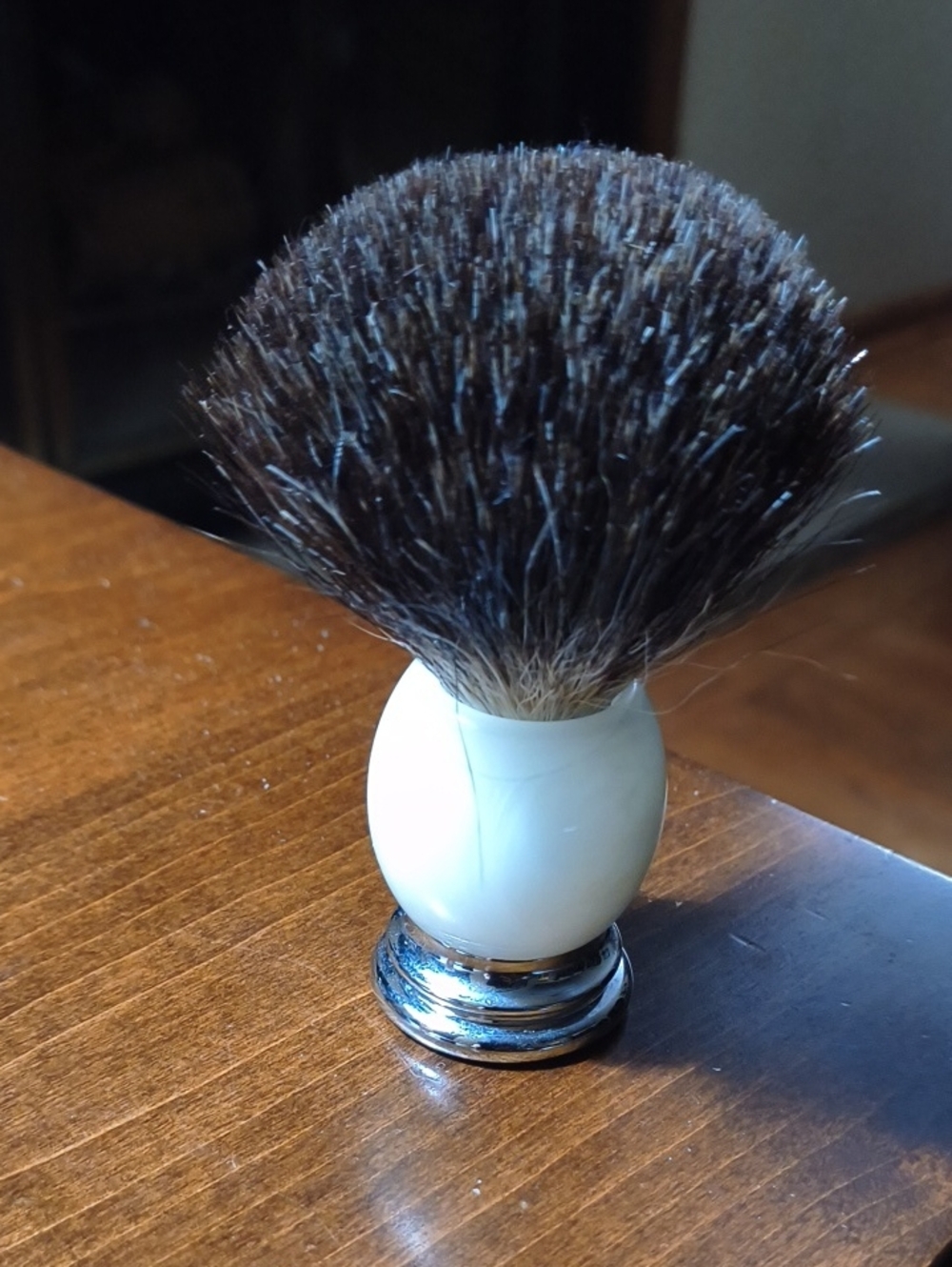 Parker Ultra Soft SYNTHETIC Bristle Shaving Brush - For Sensitive Skin